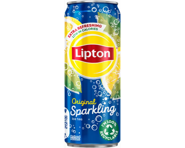 Ice Tea pétillant Original Lipton, lot de 24 canettes de 33 cl ( Belge )