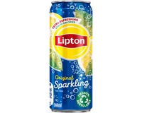 Ice Tea pétillant Original Lipton, lot de 24 canettes de 33 cl ( Belge )