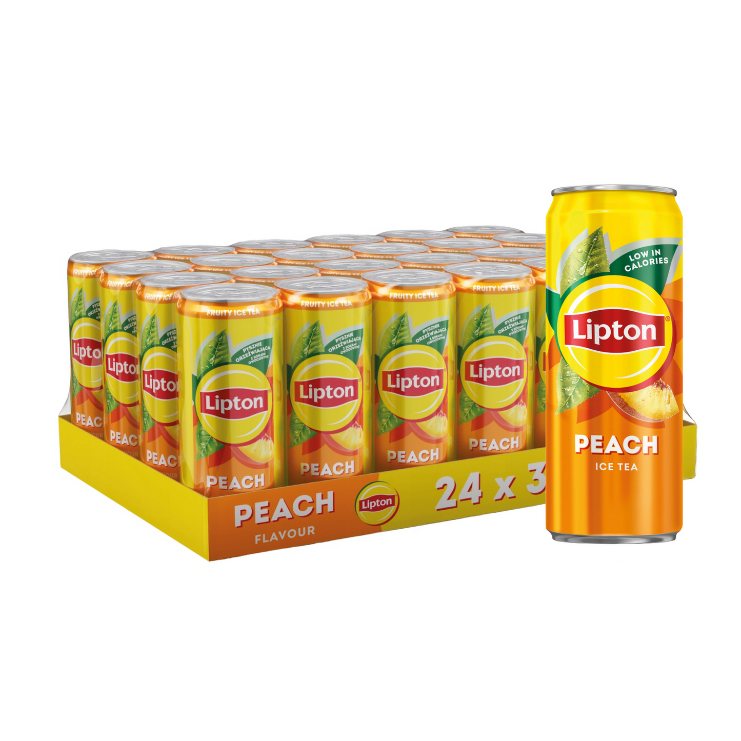 Lipton pêche canette de 33cl 24 pièces ( Belge )